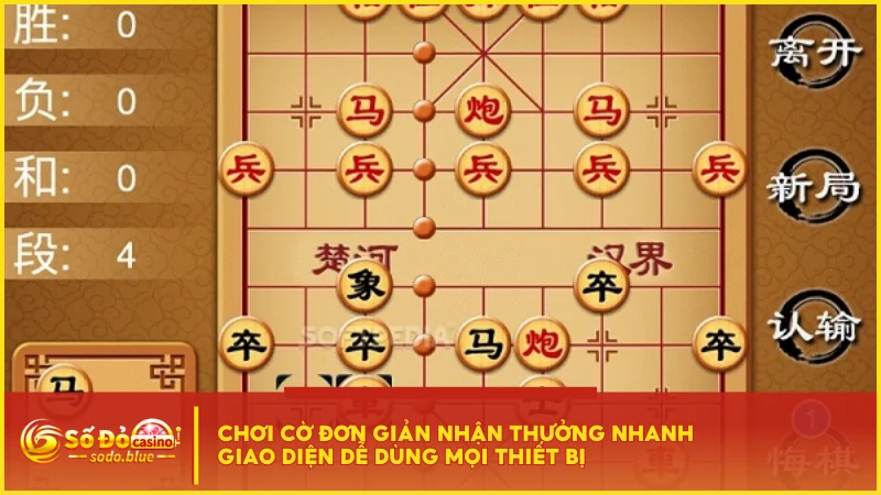Chơi cờ đơn giản nhận thưởng nhanh giao diện dễ dùng mọi thiết bị