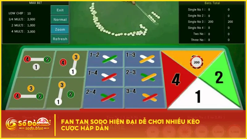 Fan Tan SODO hiện đại dễ chơi nhiều kèo cược hấp dẫn