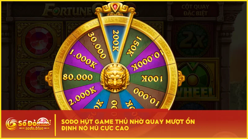 SODO hút game thủ nhờ quay mượt ổn định nổ hũ cực cao