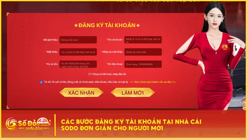 Người mới bắt đầu hoàn toàn có thể đăng ký tài khoản tại Sodo chỉ trong chưa đầy 60 giây