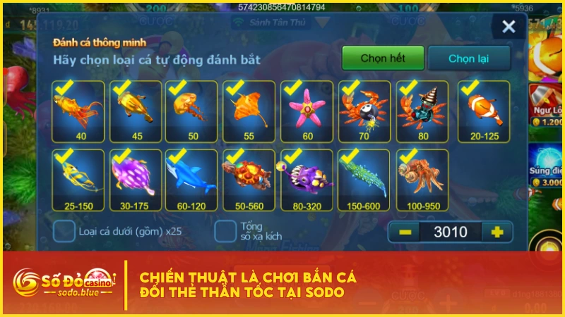Chiến thuật là chơi bắn cá đổi thẻ thần tốc tại SODO