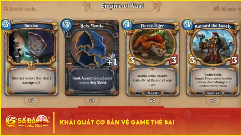 Game thẻ bài là đấu trường chiến thuật và mỗi lá bài đều có ý đồ riêng