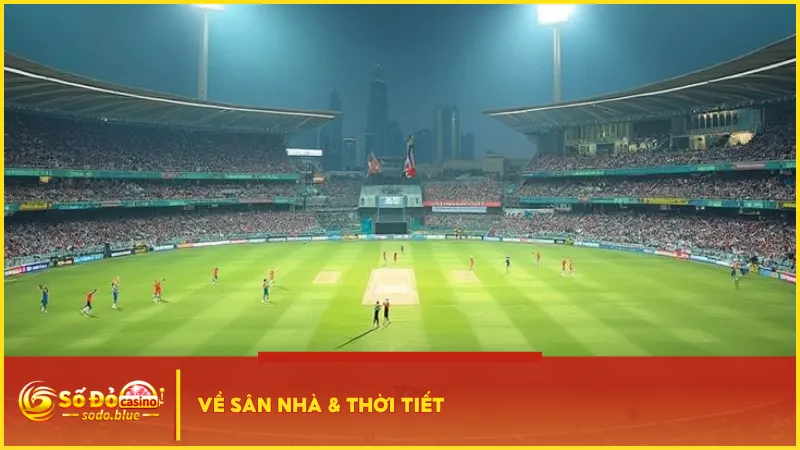 Thời tiết xấu và lợi thế sân nhà có thể ảnh hưởng lớn đến kết quả trận đấu